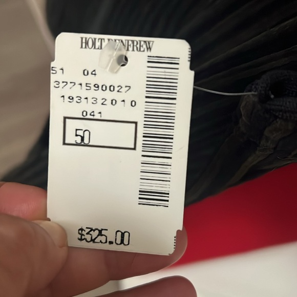 EMPORIO ARMANI NWT Ribbed Velvet Stretch, Front Zip Cotton Blend Vest Size L(&M) - Picture 10 of 11